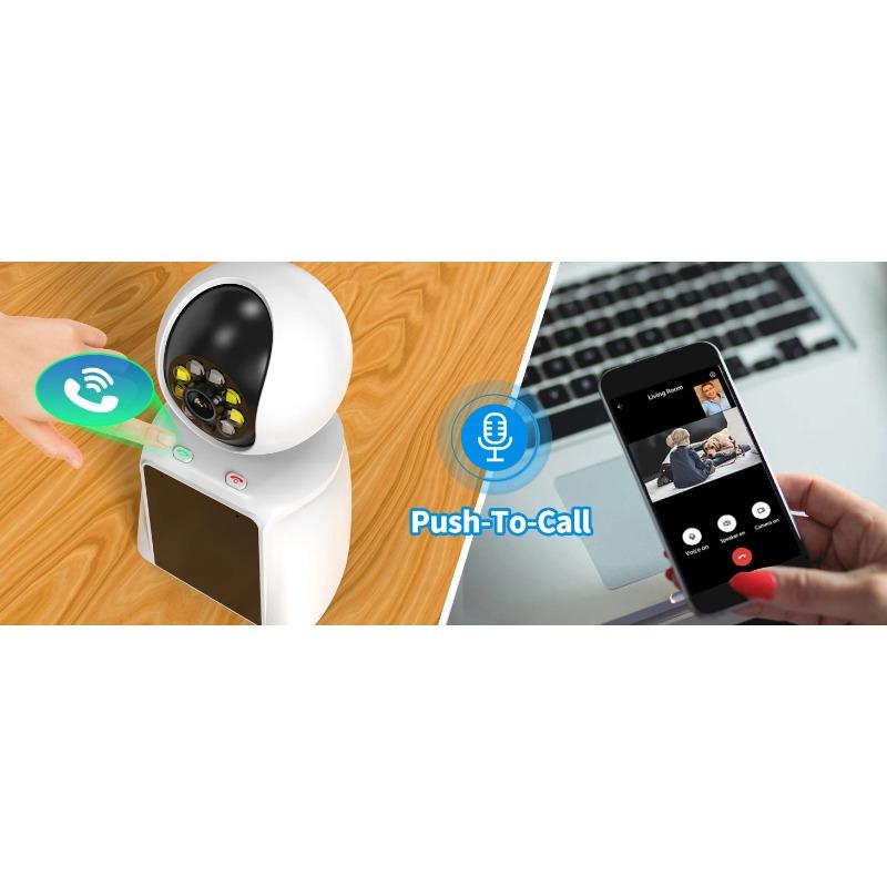 Smart 2.4G 2K WiFi Indoor Security Camera Support Remote Two-Way Video Wireless Cameras for Pet/Dog/Child/Elder with Phone APP