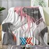D-Darling In The Franxx Плед Мягкий Фланелевый Плед Летний Кондиционер Плед Легкий Прохладный Плед Для Сна На Диван Кровать Диван Путешествие
