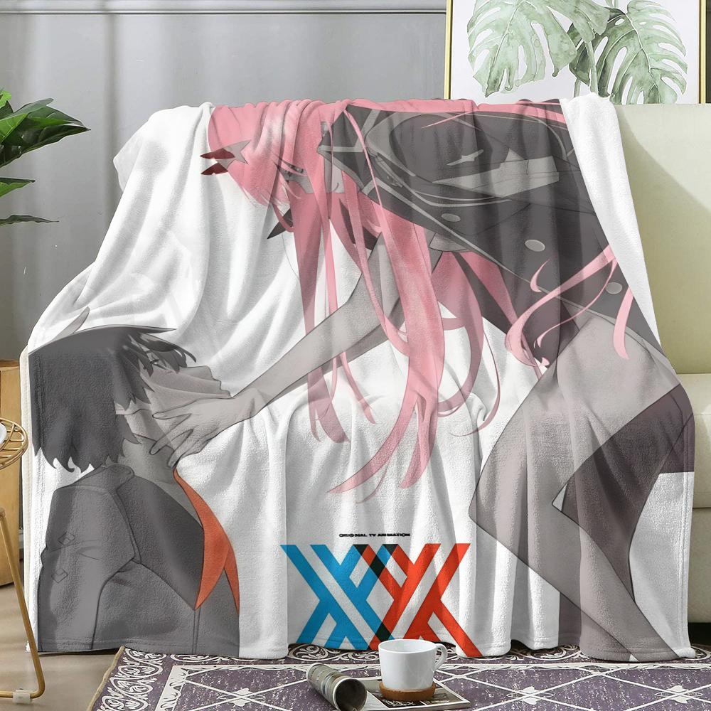 D-Darling In The Franxx Плед Мягкий Фланелевый Плед Летний Кондиционер Плед Легкий Прохладный Плед Для Сна На Диван Кровать Диван Путешествие