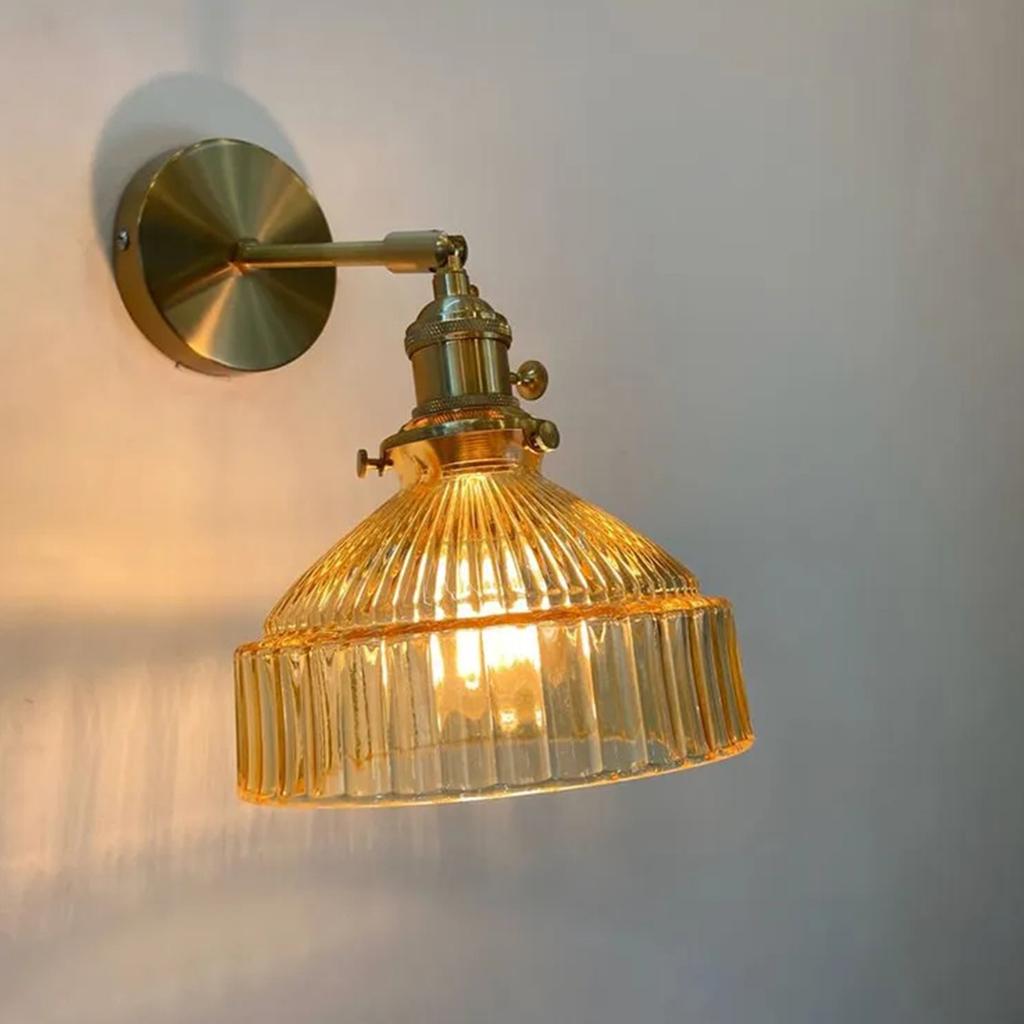 Retro Brass Glass Chandelier, Homestay Bar, Restaurant, Bedside Light, Creative And Personalized Coffee Shop, Living Room Lighting Fixtures