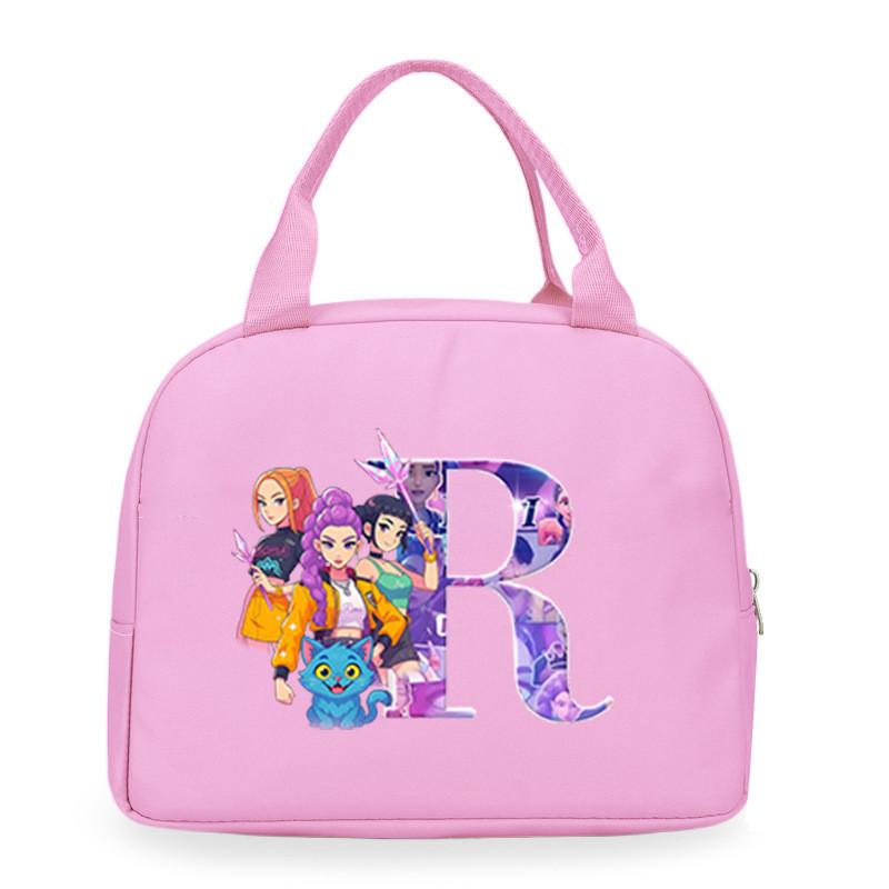 Детские Девочки Kpop Руми Зои Мира Дерпи Саджабойс С Принтом Студенческие Водонепроницаемые Сумки для Еды Ланч-бокса Повседневные Сумки