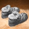 Теплая зимняя хлопковая обувь, женские теплые меховые домашние тапочки, нескользящие плюшевые тапочки из ЭВА, домашние тапочки для пар с толстой подошвой, шлепанцы
