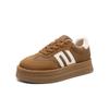 Belle Color Contrast Thick Bottom German Training Shoes for Women 2024 Autumn New Casual Versatile Board Shoes