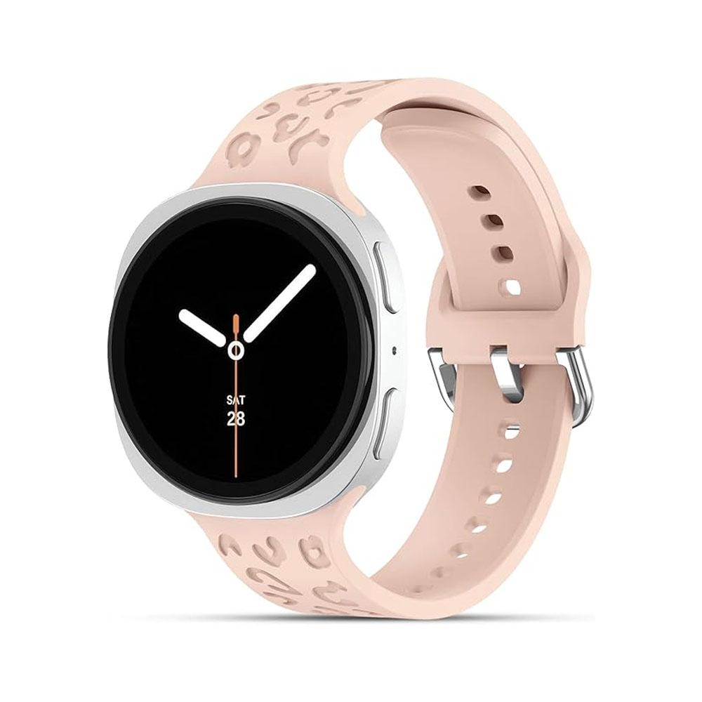 Ремешок для Samsung Galaxy watch 8/8 classic 46мм 44мм 40мм Гравированные леопардовые браслеты на запястье Correa pulseras Galaxy watch 8 Ремешок