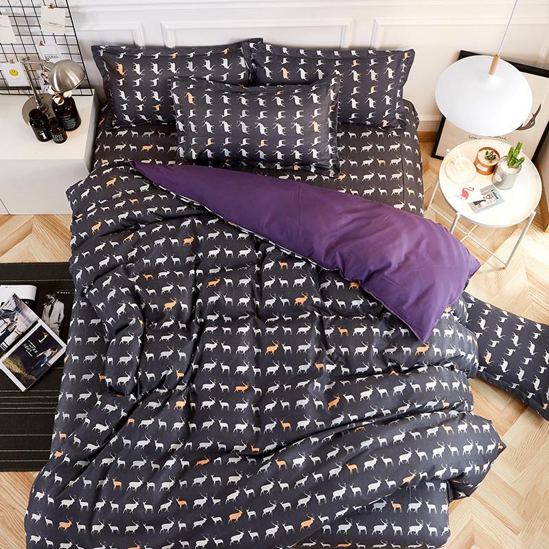 Маленький цветочный комплект из четырех предметов, пододеяльник, простыня, постельное белье, комплект из трех предметов для спальни