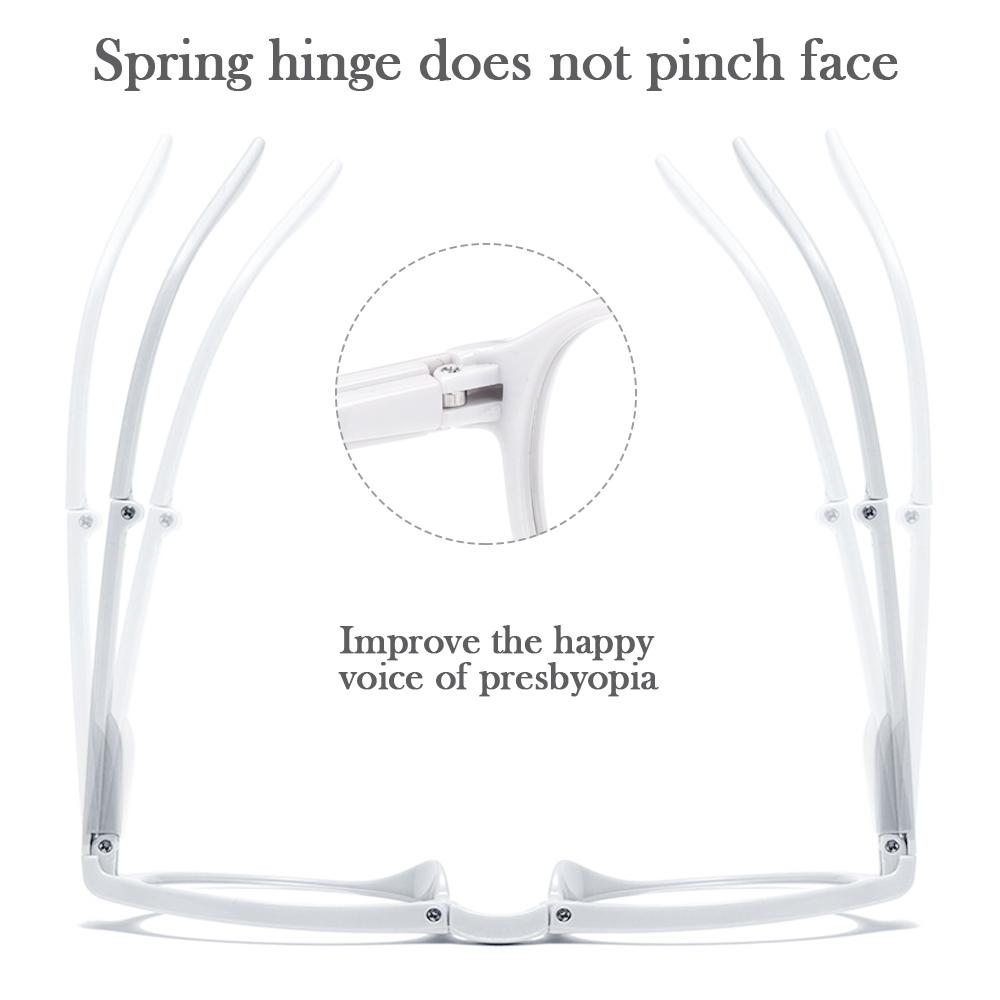Unisex Eyewear Portable with Glasses Case Folding Presbyopic Glasses Reading Glasses