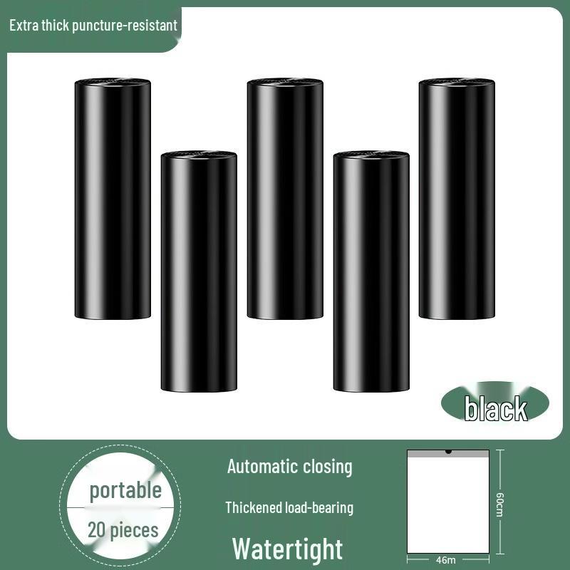 Утолщенные мусорные мешки с завязками - Большие для кухни и ванной, Средние для офисной гигиены