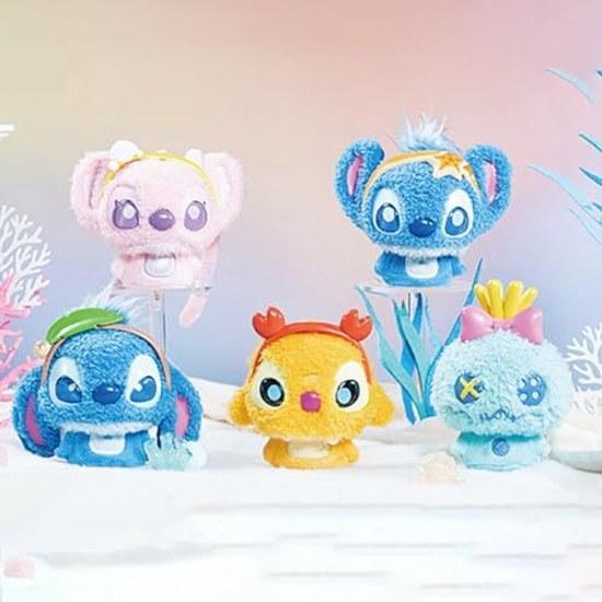 TOP TOY Дисней Стич Мотимоти Прыгучая Меховая Серия Плюшевый Подвеска 1 Штука Гачапон Сюрприз Фигурка Пластиковая Модель Премиум Подарок на День Рождения Персонаж