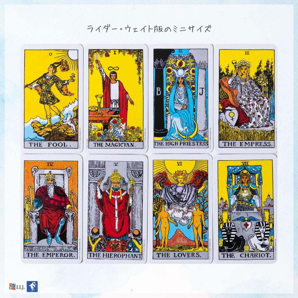 Tarot Waite miniature tarot Japanese instruction manual authentic product I.I.J. Rider-Waite Miniature, 78-card set, edition, size, reading, included,