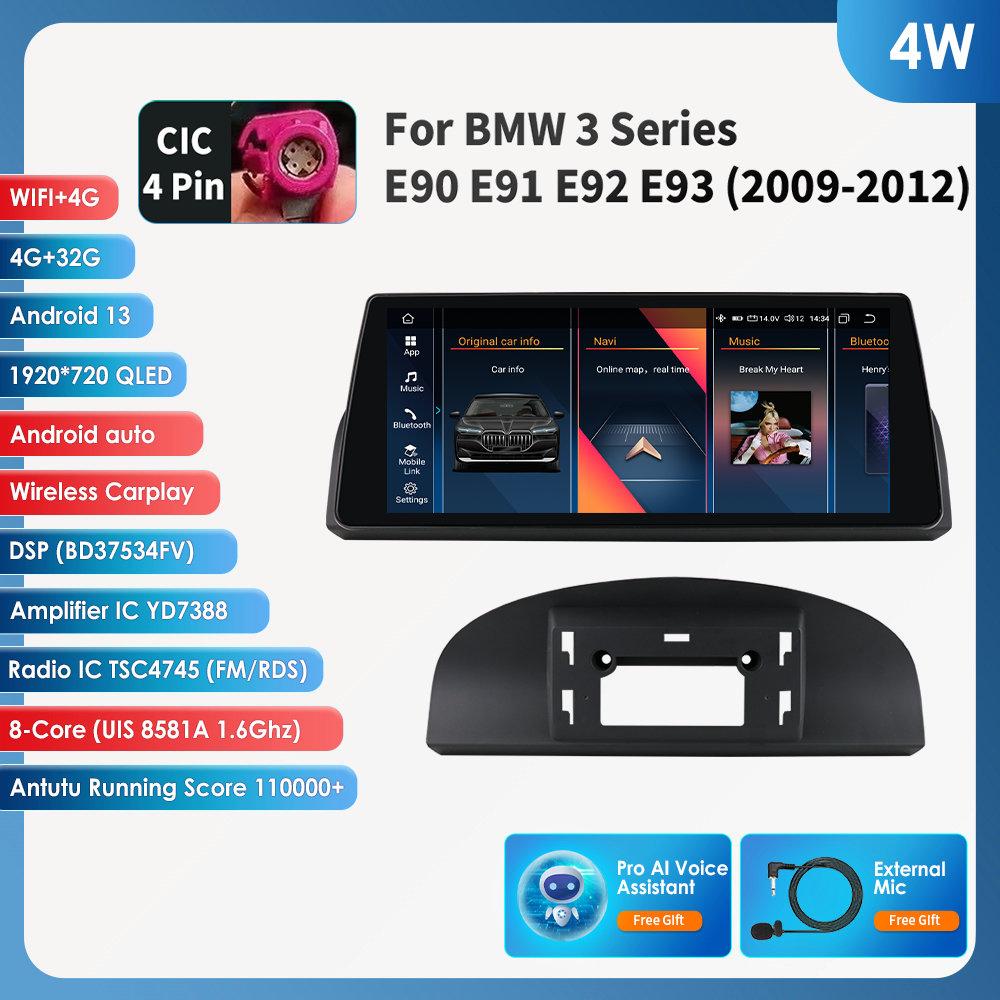 OSSURET Android 13 10,25-дюймовые автомобильные интеллектуальные системы 2 Din Wireless Carplay Android Auto для BMW 3 серии E90 E91 E92 E93(2009-2012)CIC стерео RDS