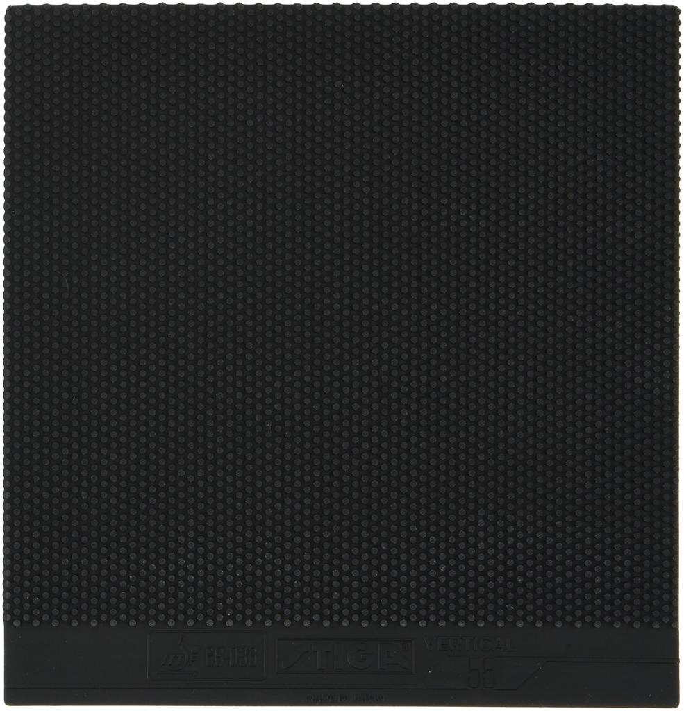 STIGA Table Tennis Vertical 1710550113 Rubber, Grain-High Rubber, 55, Black, Thin,