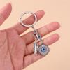 1 шт. Богемный брелок с хамсой и злым глазом для женщин и мужчин, брелок с синим глазом, солнцем и пером, подвеска для сумки, кольца для ключей от машины, оптом
