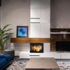 Steel fireplace KRATKI LUCY SLIM left 8 kW Ø 160