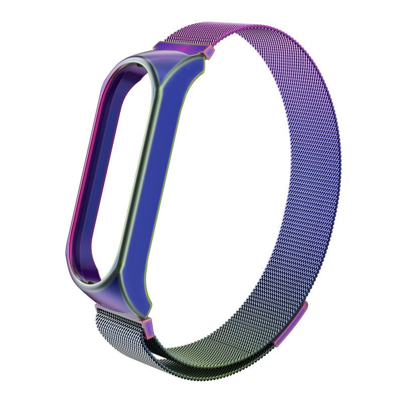 Magnetic Strap for Xiaomi Mi Band 3 4 5 6 Smartwatch Wrist Metal Mesh Bracelet Stainless Steel Wristband