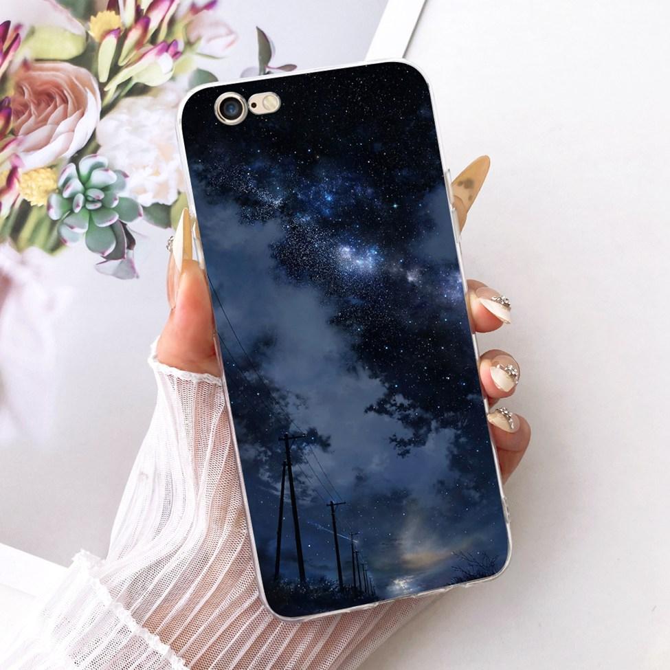 Transparent Casing For iPhone 6s Phone Case For iPhone 6 Cover Luxury Fashion Butterfly Funny Cute Painted