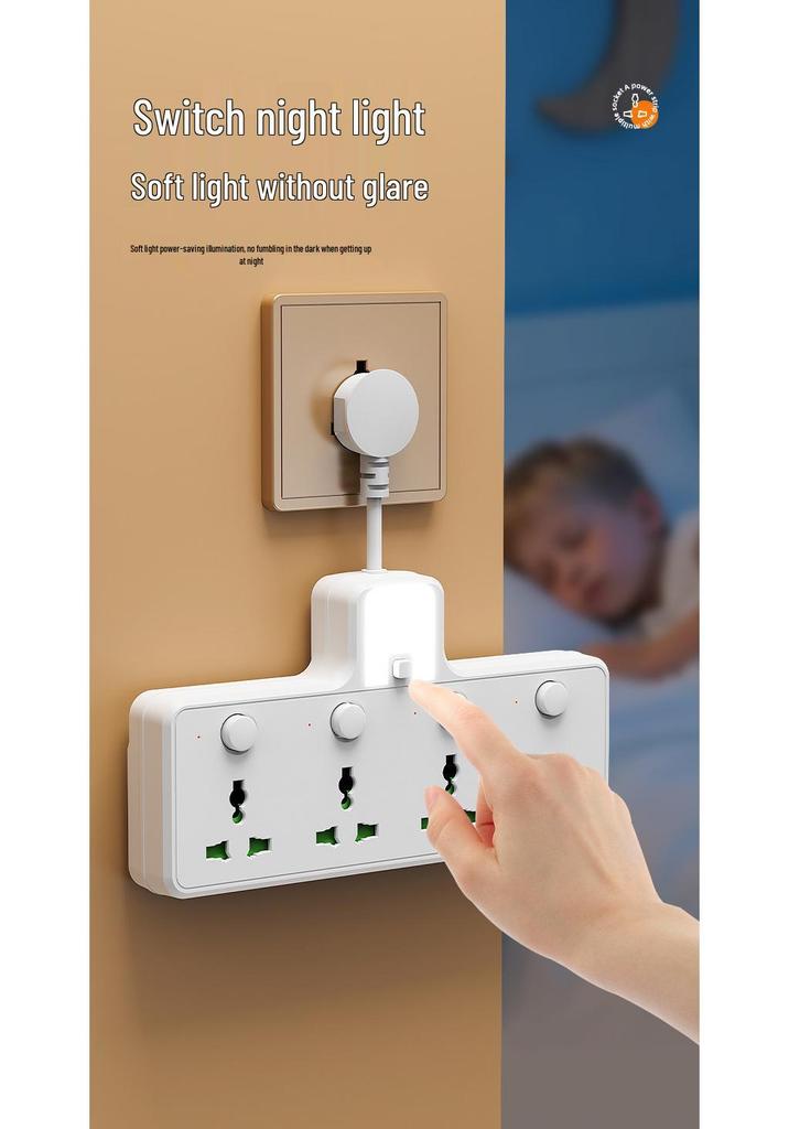 European Standard Compact Russian Power Strip with USB & Switch Extension Cord