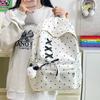 Школьная сумка высокая стоимость девочка школьная сумка ученики средней школы старшеклассники новый нишевый рюкзак в горошек легкий универсальный дорожный