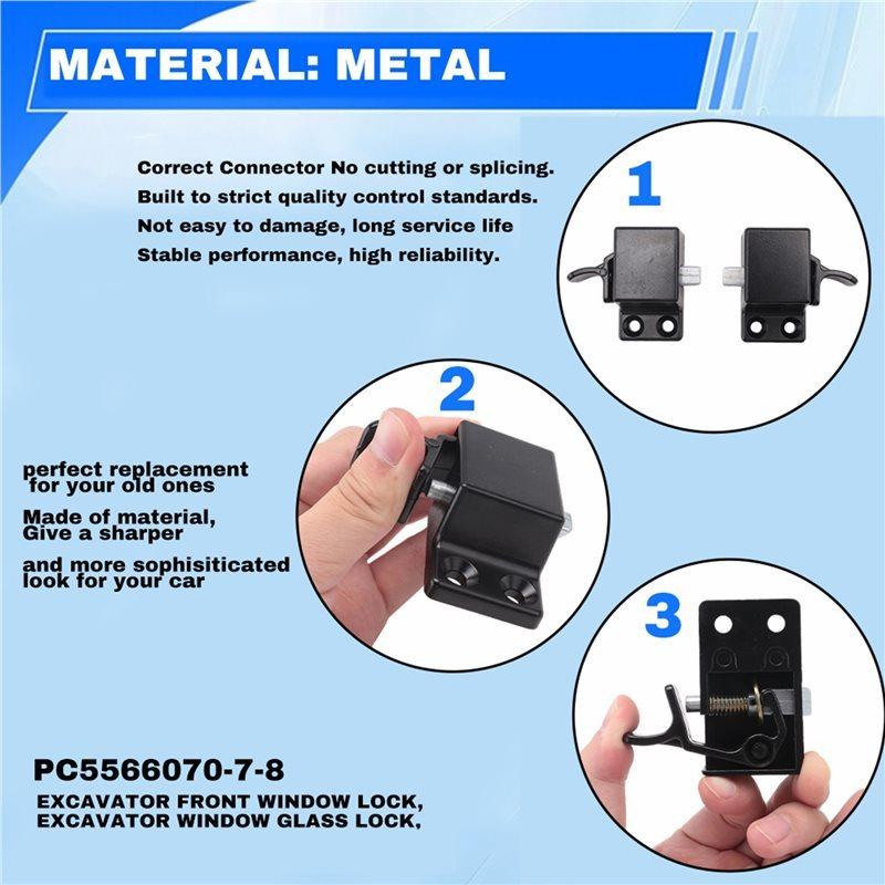 1 пара PC5566070-7-8 Блок фиксатора переднего ветрового стекла экскаватора Для Komatsu-Sany SY55 75-9 60-8/70-8 Запчасти для экскаватора