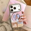 Чехол-подставка с магнитом и рисунком цветка для iPhone 16, iPhone 17 и iPhone 17 Pro Max