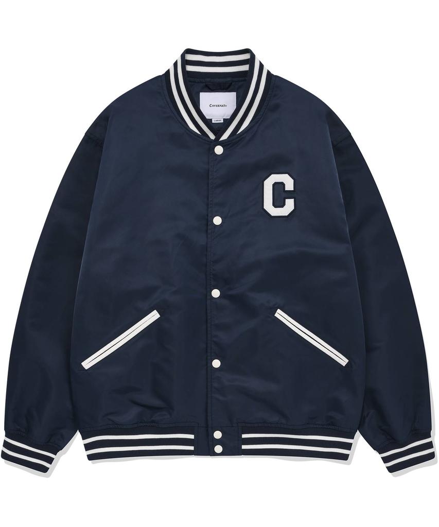 Covernat C Logo Varsity Jacket Navy