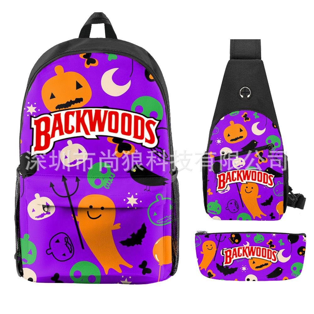 Школьный рюкзак для ученика Backwoods Рюкзак Сумка через плечо Школьная сумка Рюкзак большой емкости Водонепроницаемый рюкзак