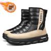 New Men's Winter Plush Snow Boots Fashion Casual Ultrafine Fiber Leather Down High Top Shoes Winter Plush Boots Size 39-44