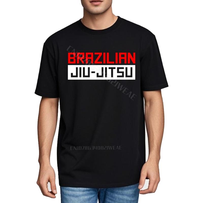 T Shirt Unisex Casual Short Sleeve Shirt Brazilian Jiu Jitsu Text Design Brand Plus Size Tshirt Fashion Lightweight Tee Casual