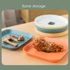 Durable Fruit Plate Multi-purpose Food Grade Colorfast Spit Bone Dish with Storage Holder
