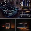 Sticker 5*100cm Safety Warning Tape Self Adhesive Reflective Strip Sticker Motorcycle Film