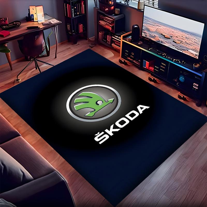 Skoda Polyester Carpet, Soft Indoor Mat for Office Chair, Living Room, Computer Desk - Decorative Home Office Rug Design