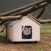 VEVOR Elevated Heated Cat House, Outdoor Kitty Shelter with Timer