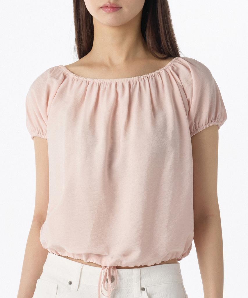 MUSINSA STANDARD WOMAN Women'S Variable Off-Shoulder Short-Sleeve Blouse [Rose Water]