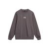 Li Ning Sports Lifestyle Series Letter Print Pullover Long Sleeve Round Neck Sweatshirt Unisex Sweatshirt Gray AWDU925-9