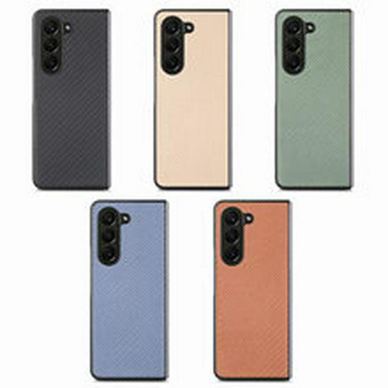 Чехол-бумажник из кожи с слотом для карт и ремешком для Samsung ZFold7/ZFold6 - Защитная обложка из ПУ с ощущением кожи