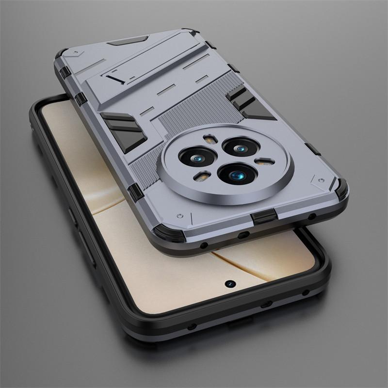 Для Realme 14 Pro Чехол Realme 14 Pro 5G Чехол Ударопрочный TPU Armor PC Силиконовый держатель подставки Защитный задний чехол Realme 14 Pro