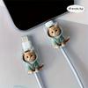 Cartoon Cat-Shaped Data Cable Protective Cover, Suitable for Type-C/Charging Interface Anti-Breakage Charging Cable Protective Cover