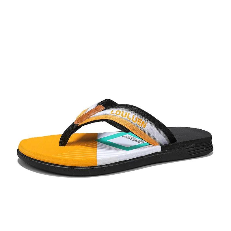 2024 Лето Новые Модные Шлепанцы для Мужчин Уличные Удобные Мужские Пляжные Шлепанцы Нескользящие Тапочки Для Ванной Комнаты Мужские Claquette Homme