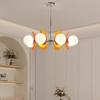 Circles Chandelier Magic Beans Hanging Lamp Creative Vintage Glass Lamp Dining Room Home Kitchen Island Lights