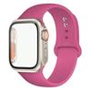 Силиконовый ремешок+Чехол для Apple Watch Band 44 мм 45 мм 41 мм 40 мм Закаленное стекло Cover Изменить на Ultra iWatch Series 9 8 7 SE 6 5 3