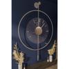 Medium Size - Luxry With Smoked Glass Luxry E X C L U S I V E - Black Metal Wall Clock