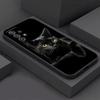 Чехол для Samsung Galaxy A56 A54 A52 A53 5G A36 A34 A35 A33 A32 A50 A72 A73 A26 A25 A16 Милый Черный Кот Линия Чехол для Телефона Мягкая Крышка