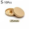 10pcs Shank Sewing Buttons Windbreaker Coat Shirt Button Metal Buttons Round Flat Shape