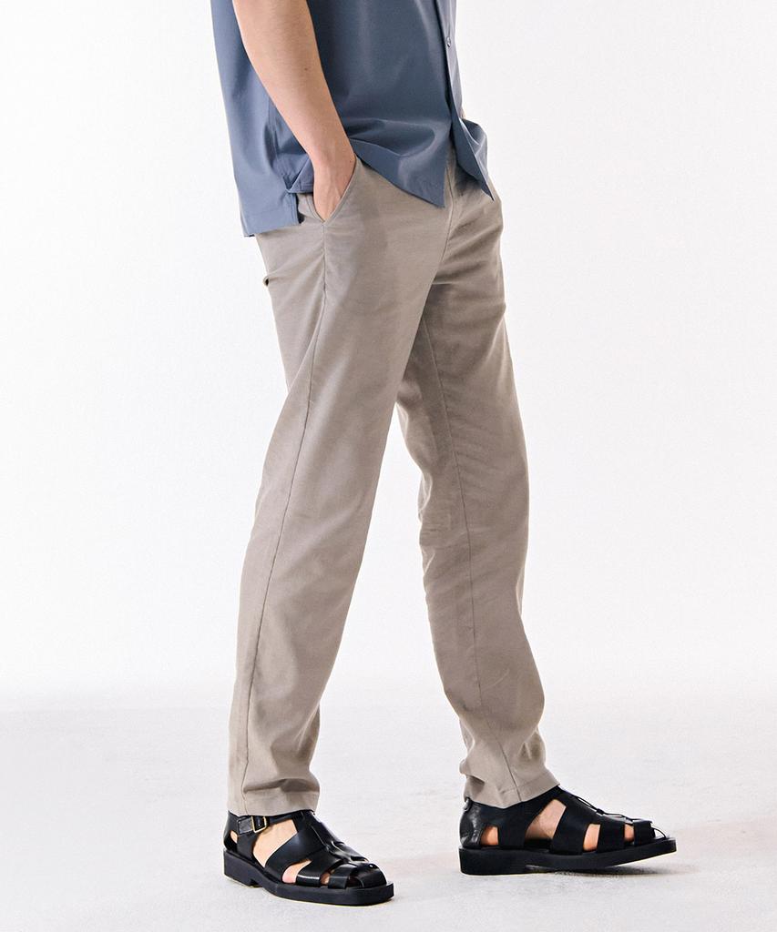 CHASECULT Men'S Linen-Like Full Elastic Waist Pants-Dbrk2222C0X