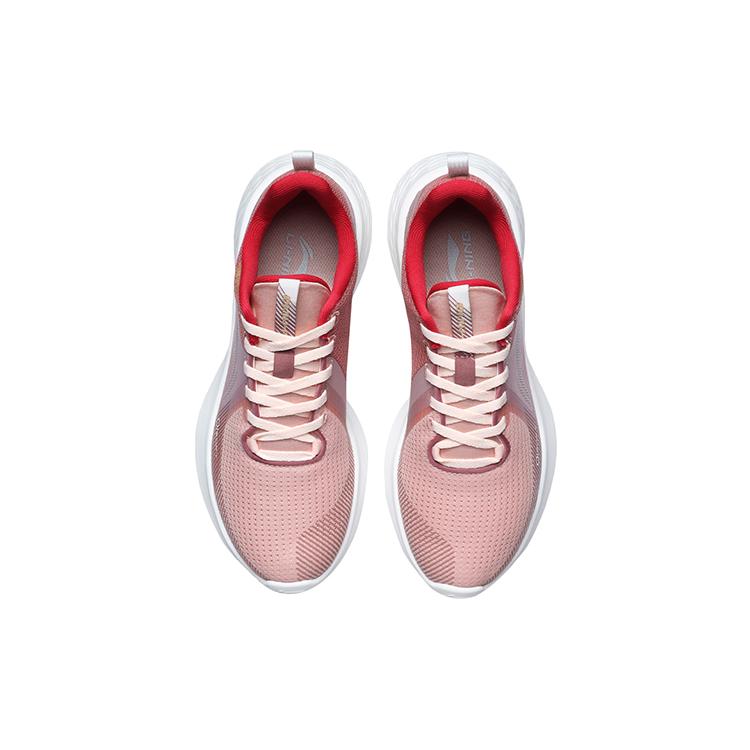 Li Ning SOFT ELEMENT Abrasion Resistant Breathable Low top Sports Casual Shoes Women's Smoke Rose Pink ARHR082-3