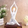 Resin Yoga Lady Home & Office Decor Fantasy Showpiece Multicolor