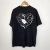 Коллекция Sleep Theory Футболка с бумажными сердечками Черная Все размеры AR1364 Унисекс Футболка
