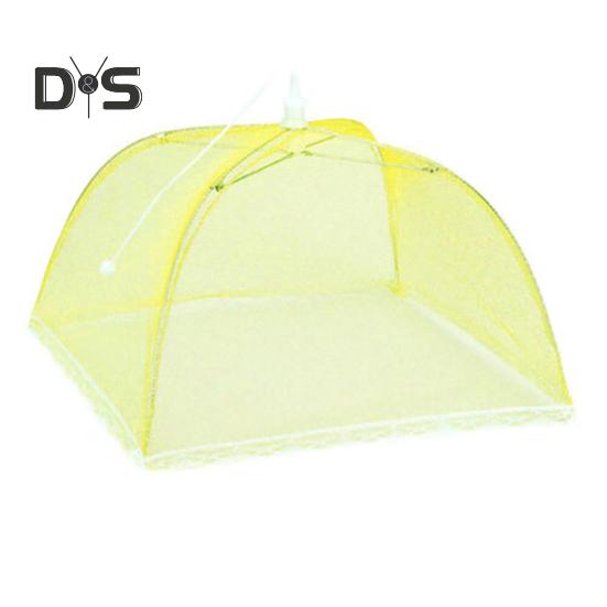 Foldable Food Cover Large Capacity Mesh Fabric Detachable Portable Umbrella Style Dish Cover