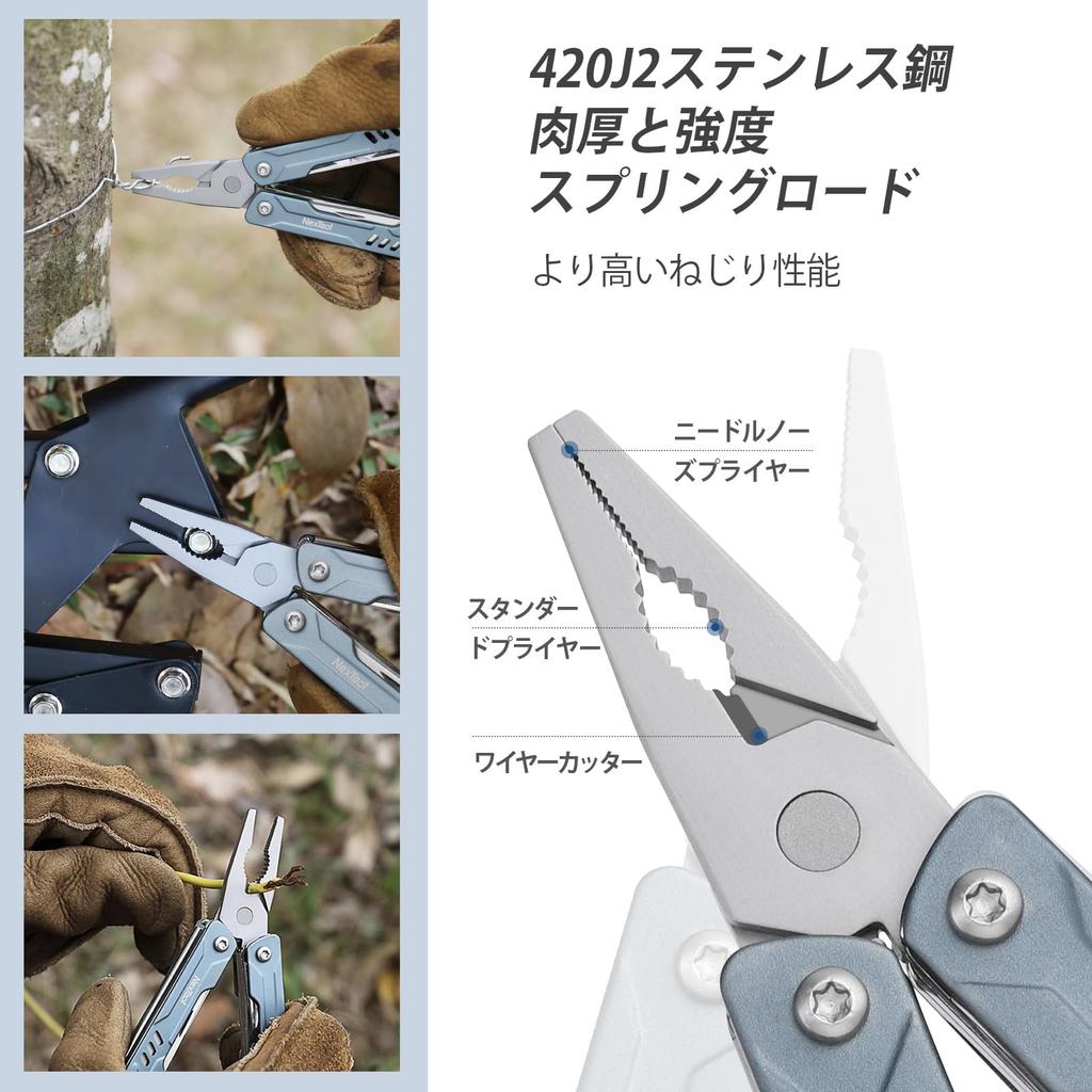 Мультитул NexTool Mini Sailor Компактный мультитул с плоскогубцами, ножницами, экстрактором, отверткой, 11-в-1, подарок для мужчин, синий S11