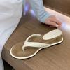 2025 New Summer Clip Toe Women Slippers Fashion Wedges Heel Shoes Beach Vacation Female Flip Flop