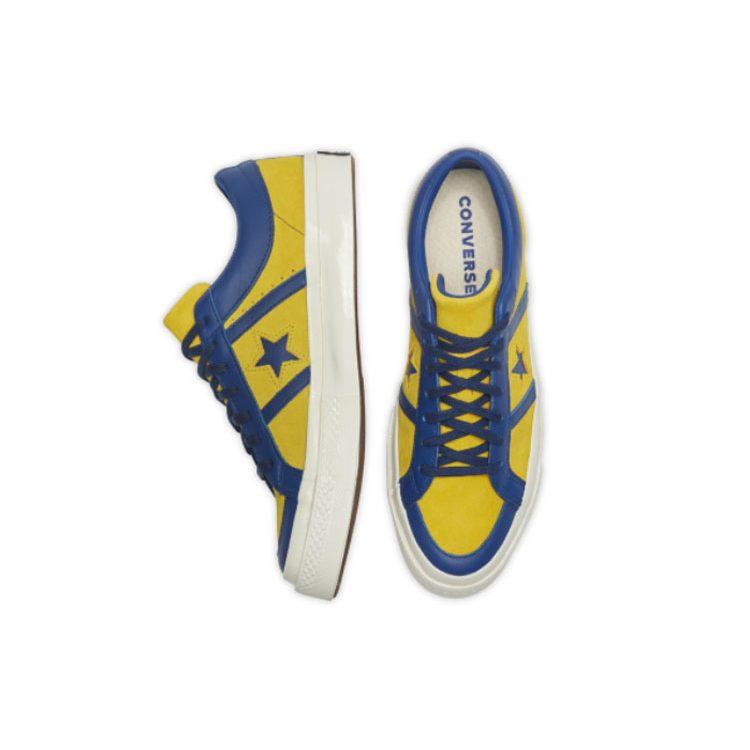 Converse One Star Academy Low Collegiate Замша Лимонный Полуночное Озеро 167136C